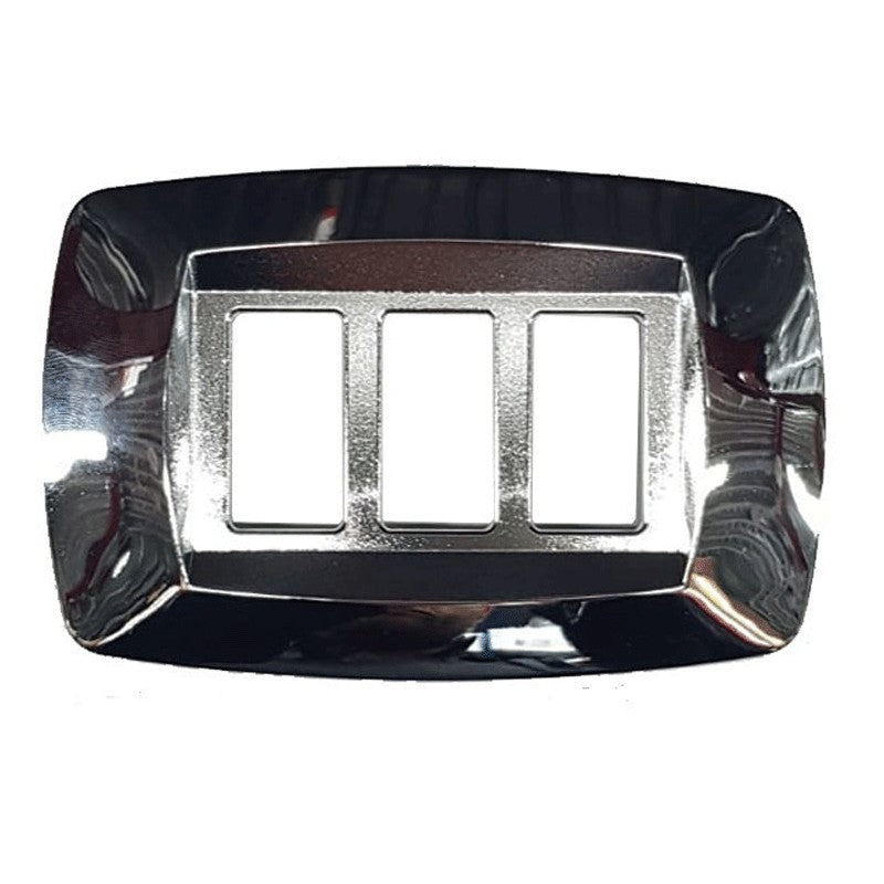 Master Modì per Bticino placca 1 modulo argento lucido MD221 Master Modì per Bticino placca 1 modulo argento lucido MD221